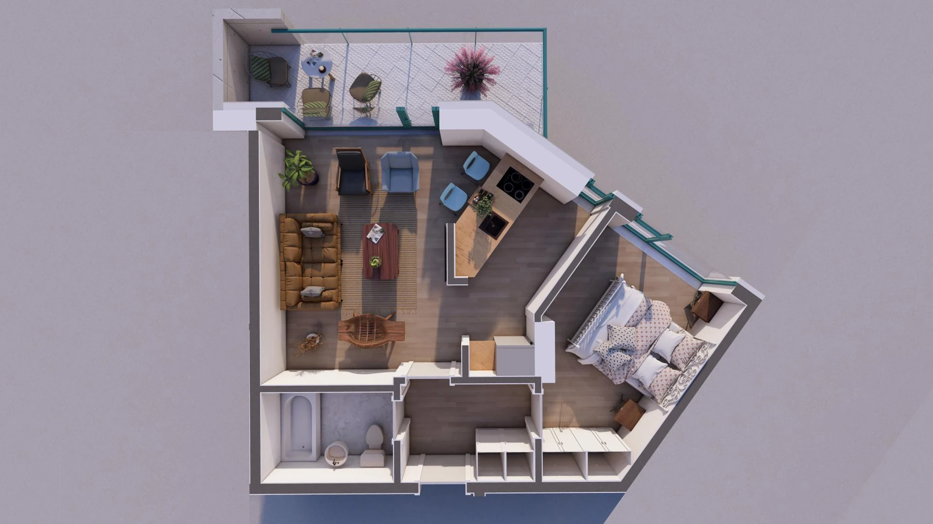 Planul locuinței C1 / 87