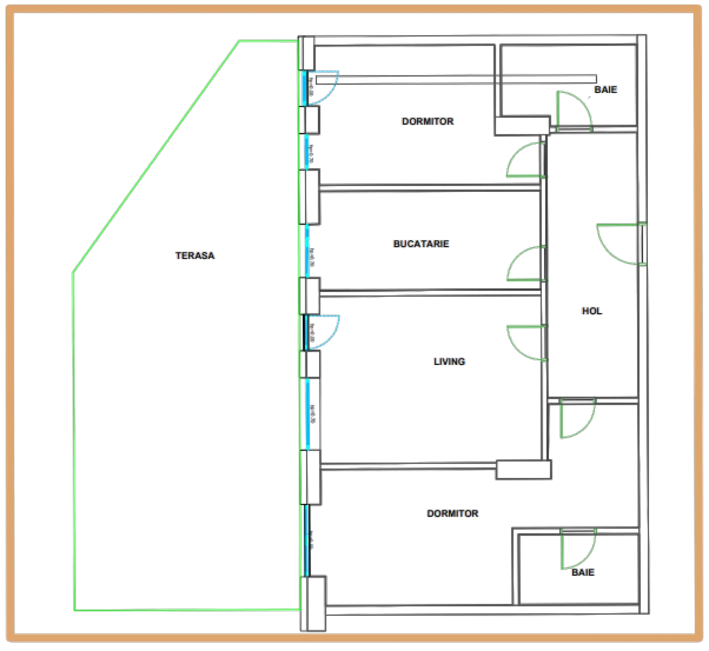 Plan 3 camere C1 / 37