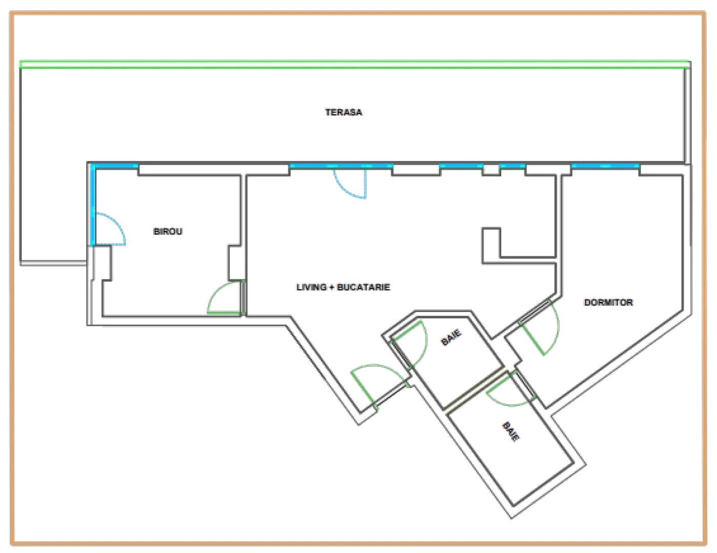 Plan 3 camere C1 / 88
