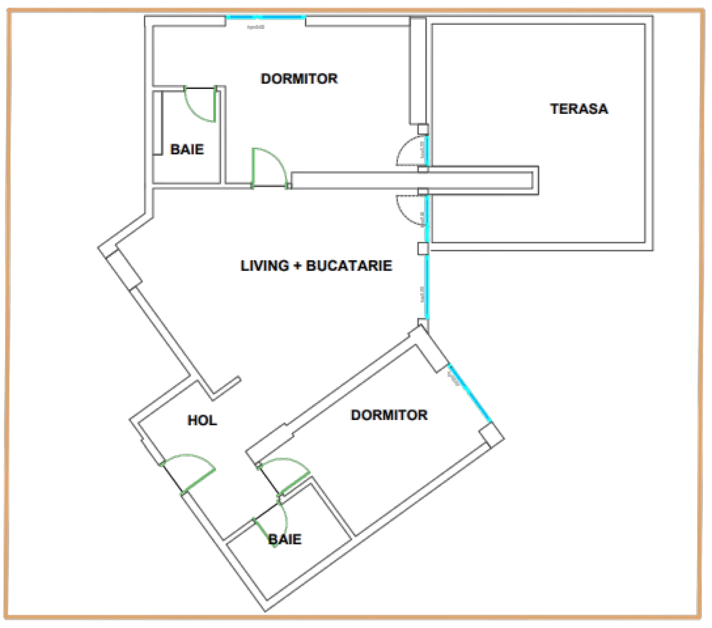 Plan 3 camere C2 / 10