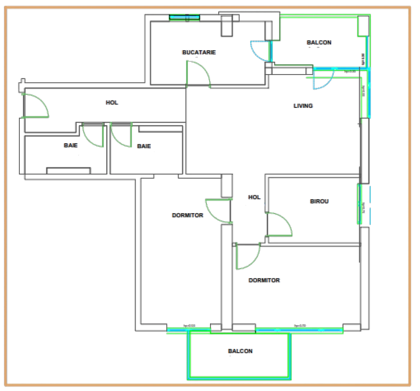 Plan 4 camere C2 / 32