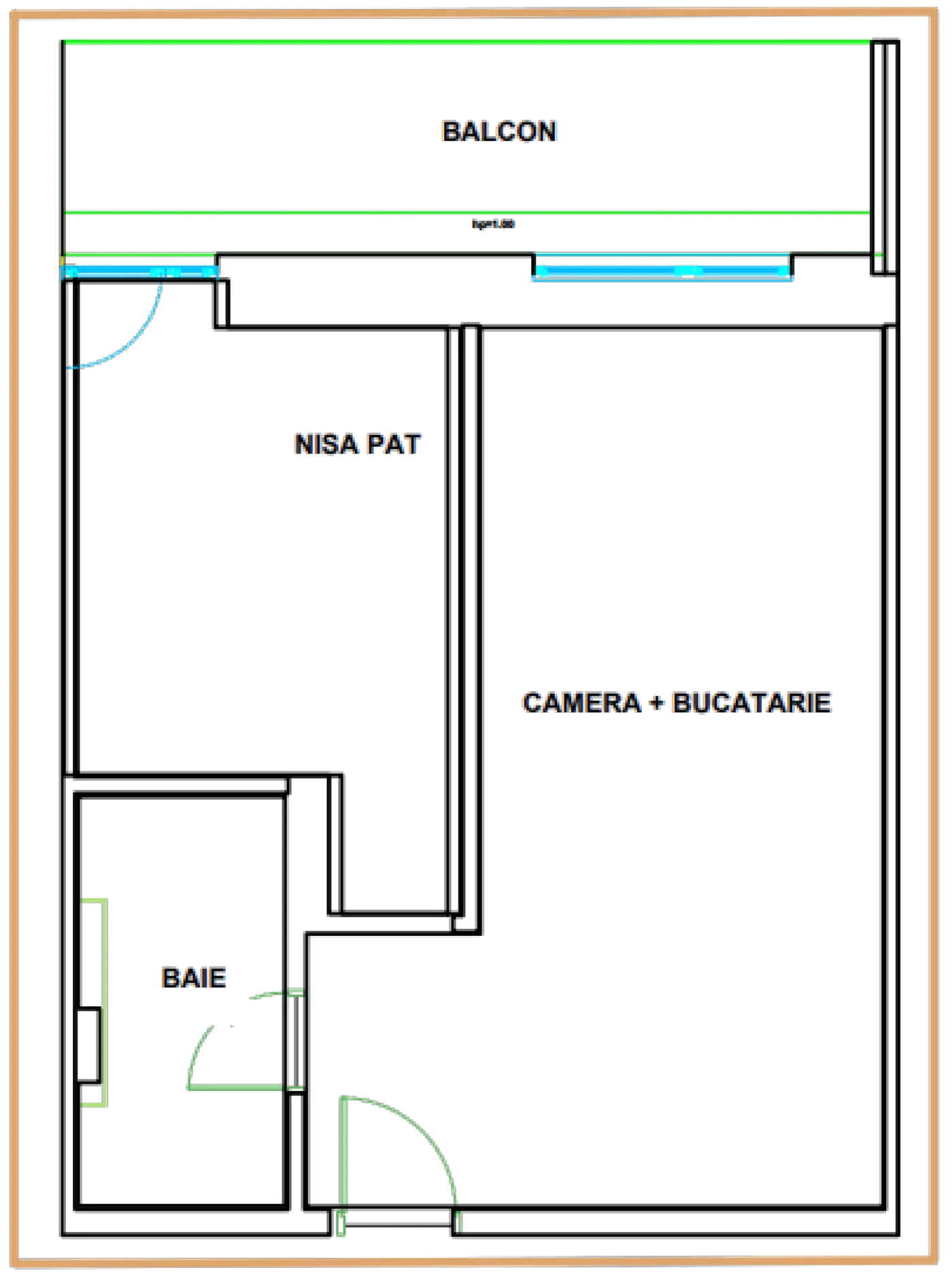 Floor plan Open-plan home C2 / 65