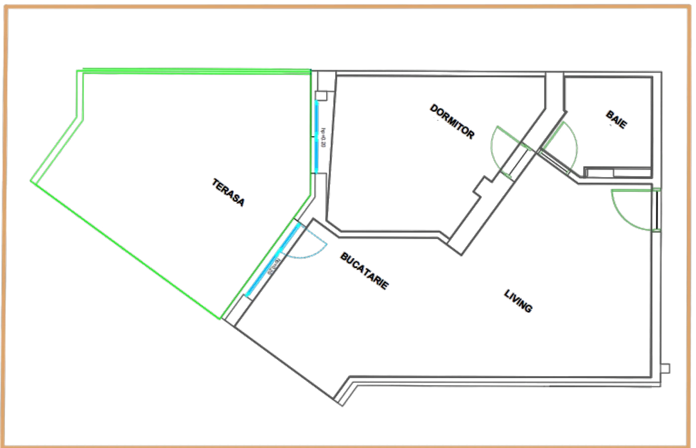 Floor plan Open-plan home C2 / 72